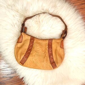 Vintage Fossil Leather Clutch Purse